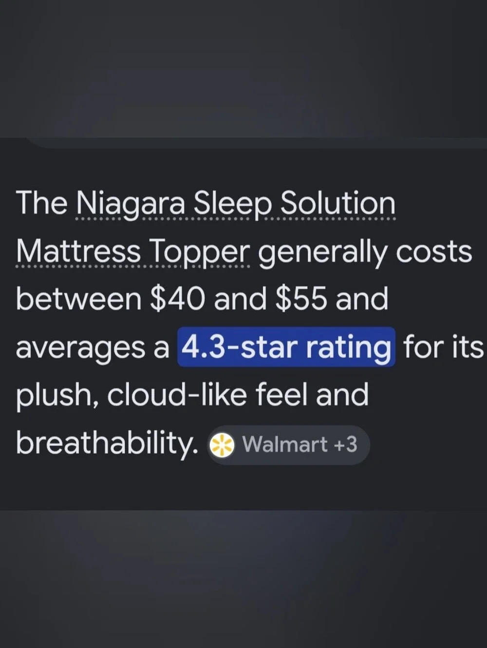Niagara Dual Layer Mattress Topper - King Size